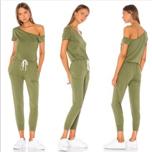 Philanthropy X Revolve Britton Jumpsuit In Army